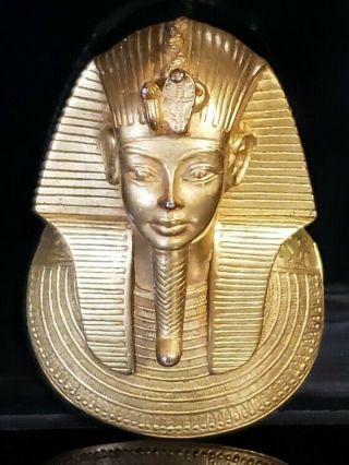 1976 Vintage Mma Metropolitan Museum Of Art King Tut Egyptian Death Mask Pendant