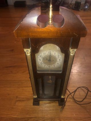 Vintage 1954 United Clock Corp Chiming Electric Grandfather Mantle Clock