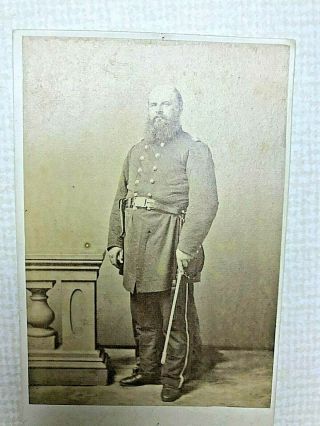 Civil War Cdv of Union Officer in full Uniform (1863) 3