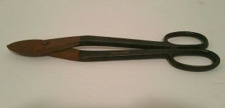 Vintage Huge Wiss 16 " Tin Snips Inlaid Crucible Steel 5bd Shears