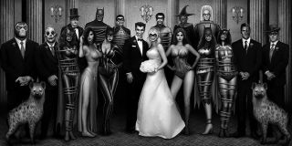Nathan Szerdy Signed Dc Batman Catwoman Art Print Joker & Harley Quinn Wedding