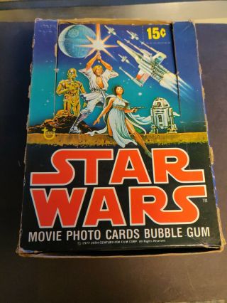 1977 Topps Star Wars Empty Series 1 Wax Box (tough)