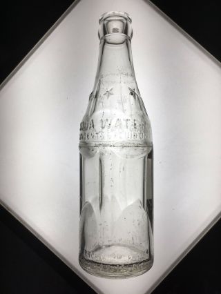 Antique Coca Cola 6 Star Soda Water Bottle Charlottesville,  Va