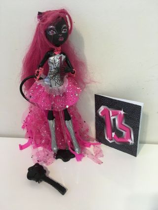 Monster High Catty Noir Exclusive Friday The 13th Doll 2013 Complete Set Euc