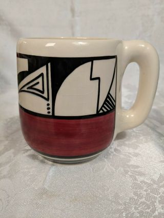 Donna Bancroft Ute Mountain Native American Pottery Coffee Mug Cup Oversized