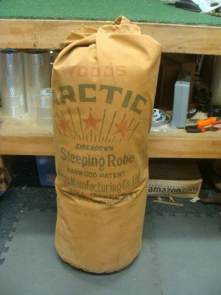 Vintage Wwii Arctic Woods 3 Star Duck Down Sleeping Wartime Robe Bag 90x90