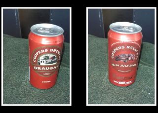Collectable Old Australian Beer Can,  Coopers Draught,  2002 Car Rally