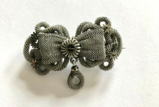 Silesian Wirework Brooch Pin Georgian Victorian Jewelry Antique Vintage