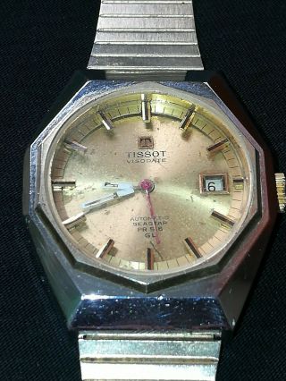 Vintage Wristwatch Tissot Visodate 21 J Automatic Seastar Pr 516 Gl Not