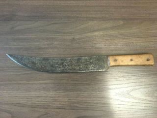 Civil War Period Butcher Knife,  " Pig Sticker ",  Hand Forged,  Hand Made