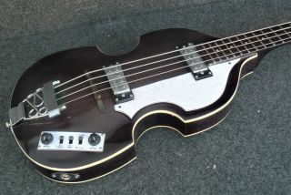 Hofner Violin Beatle Bass Guitar Repaired Neck,  Vintage Style Hi - Bb - Tbk Black
