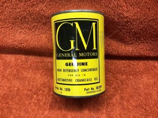 Vintage Gm Can - Crankcase Oil