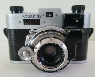 Vintage Kodak 35 Camera With 50mm 3.  5 Lens 1950s
