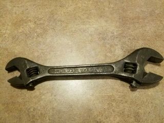 Vintage Double End Adjustable Wrench By Crescent Tool Co.  Jamestown,  Ny 8 - 10 "