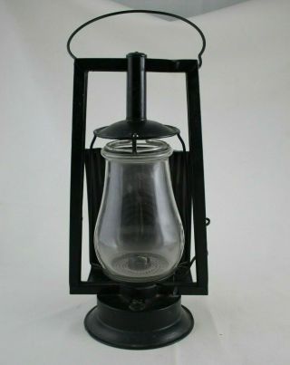 Antique Kerosene Tubular Barn Railroad Lantern Sg&l - No.  0 Glass No 13 Side