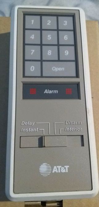 At&t Keypad Transmitter Model 8400 - Vintage Alarm 104034467 10524