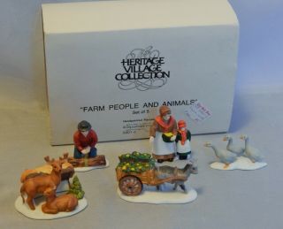 Department 56 Heritage Village Accessories Farm People And Animals