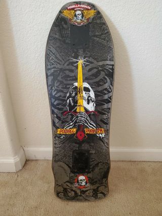 Powell Peralta Sword & Skull Vintage Skateboard Deck Santa Cruz