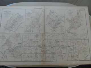 Civil War Map Stonewall Jackson Route Battle Winchester Cedar Run Port Rebublic