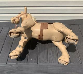 Vintage 1960 ' s Marvel The Mustang from Marx Ride on Bouncy Pony Horse 24 