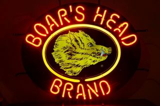 Large Boars Head Neon Sign,  Commercial Neon Lighted Advertising Sign 26 