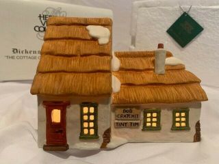 Dept 56 The Cottage Of Bob Cratchit And Tiny Tim Heritage Dickens Village 1986