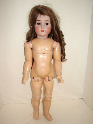 Antique Simon & Halbig K Star R German Bisque Head Doll Composition Jointed Body