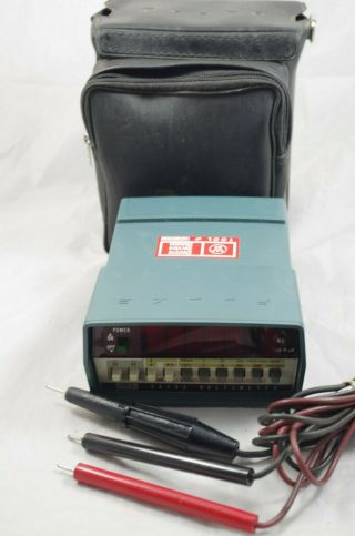 Vintage Fluke 8030a Digital Multimeter With Probes And Case