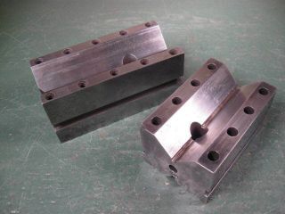 Old Machining Tools Machinist Premium V - Blocks Pair Fine Shape