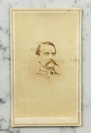 Antique Civil War Cdv Photograph Confederate General Vp John Breckenridge Csa