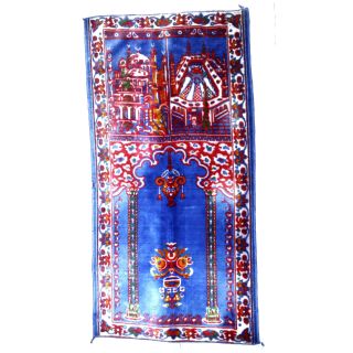 Authentic Vintage Islamic Carpet Muslim Mosque Prayer Rug Handmade