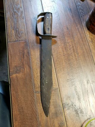 Confederate Civil War D Guard Bowie Knife