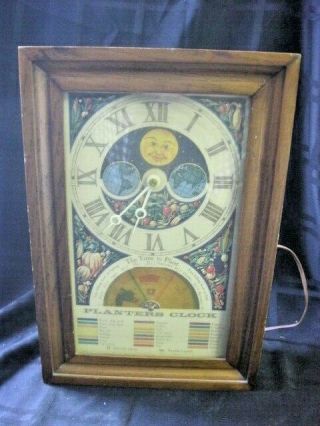 Vintage Electric Planters Clock