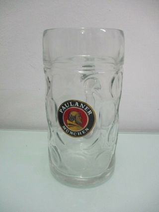 Paulaner Beer : A Vintage 1.  0 L Beer Mug,  Germany.