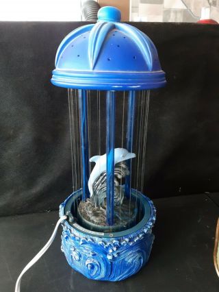 Vintage Dolphin Mineral Oil Rain Lamp 16 "