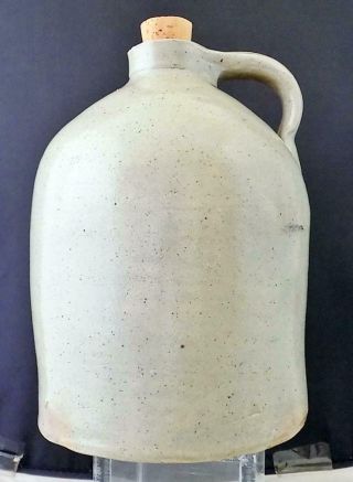 Antique North Carolina Salt Glaze Stoneware Pottery Jug Moonshine One Gallon