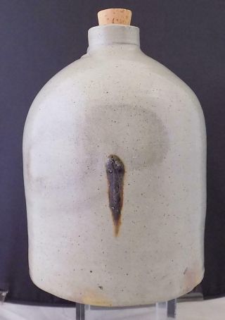 Antique North Carolina Salt Glaze Stoneware Pottery Jug Moonshine One Gallon 2