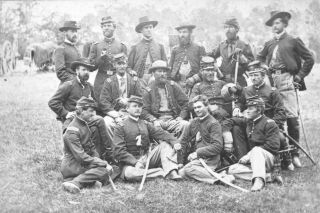 1862 - Civil War Photo - Fair Oaks,  Henrico County,  Va - Horse Artillery Officers