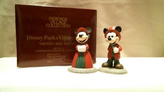 Dept 56 Disney Parks Village " Mickey And Minnie " Village Accessory