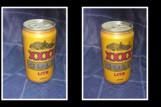 Collectable Old Australian Beer Can,  Castlemaine Xxxx Gold Lite 375ml 3