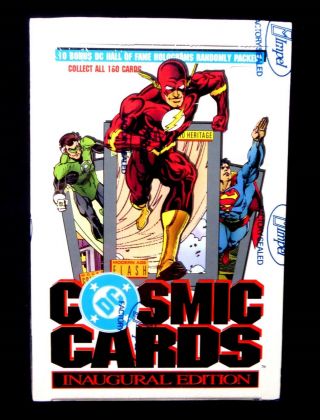 Cosmic Cards Trading Card Box Dc Comics Impel 1991 Superman Wonder Woman Flash