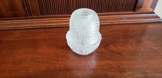 Victorian S.  Clark Pyramid Fairy Lamp,  Clear Top And Base