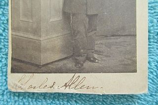 Vintage Civil War Soldier CDV Photograph Military Army Officer In Full Uniform 3