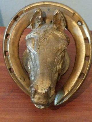 Vintage Rare Brass Horse French Lick Springs Hotel Kentucky Derby Pluto