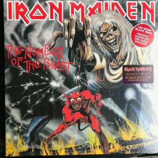 Iron Maiden " Number Of The Beast " Album 33rpm Record 12 " Record Cond