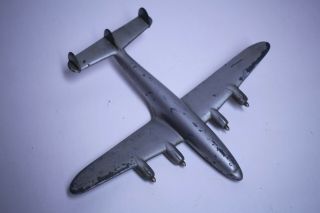 Vintage Lockheed Constellation Metal Desk Model Airplane Silver