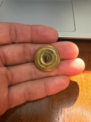 Union Civil War Connecticut State Seal Militia Coat Button RMDC Scovill Backmark 2
