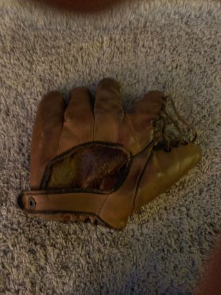 1930s Earl Averill Vintage Baseball Glove Mitt Gamble’s Sporting Goods RH Throw 2