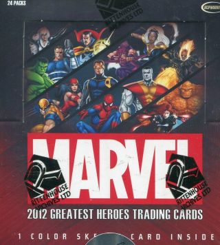 Marvel 2012 Greatest Heroes Trading Cards - Factory Box