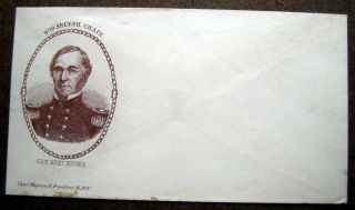Us American Civil War Envelope General.  Benj.  Huger - No 18 Secesh Chain